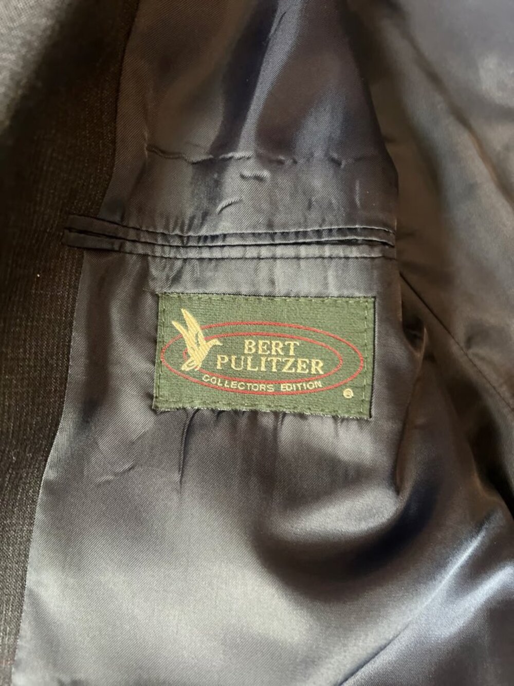 Bert Pulitzer Collectors Edition Wool Blend Mens Suit Jacket Sport Coat Size 44L - Picture 3 of 7